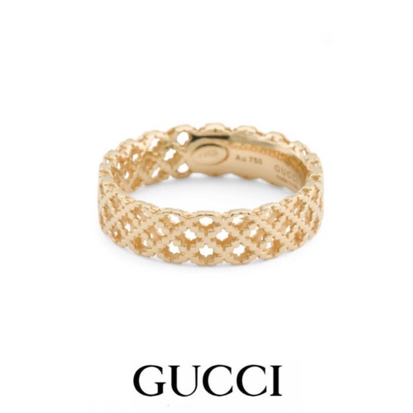 New Authentic Gucci 18K Gold Diamantissima Ring - Picture 12 of 12